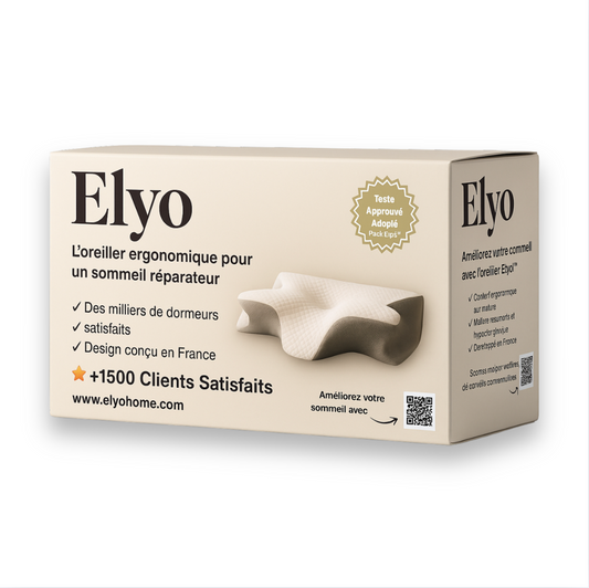 Elyo - Coussin mémoire de forme érgonomique